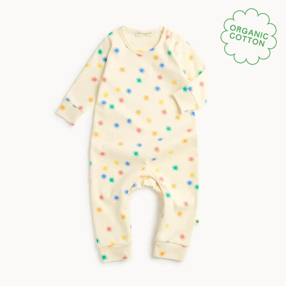 The bonniemob Rainbow Sunshine Organic Baby Playsuit