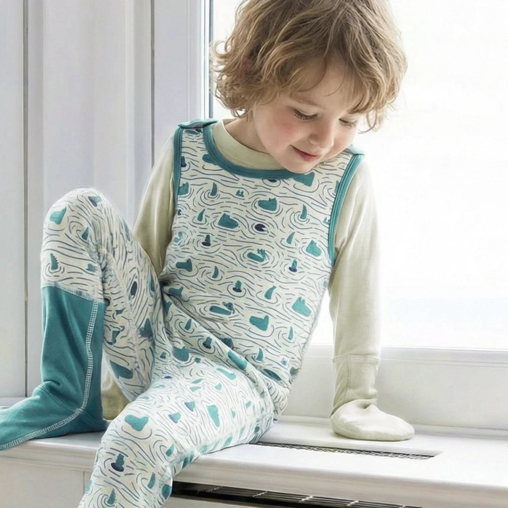 Dungaree Extender for Eczema Clothing Anti Scratch Footed Dungarees - Crocodile Print - Baby&More