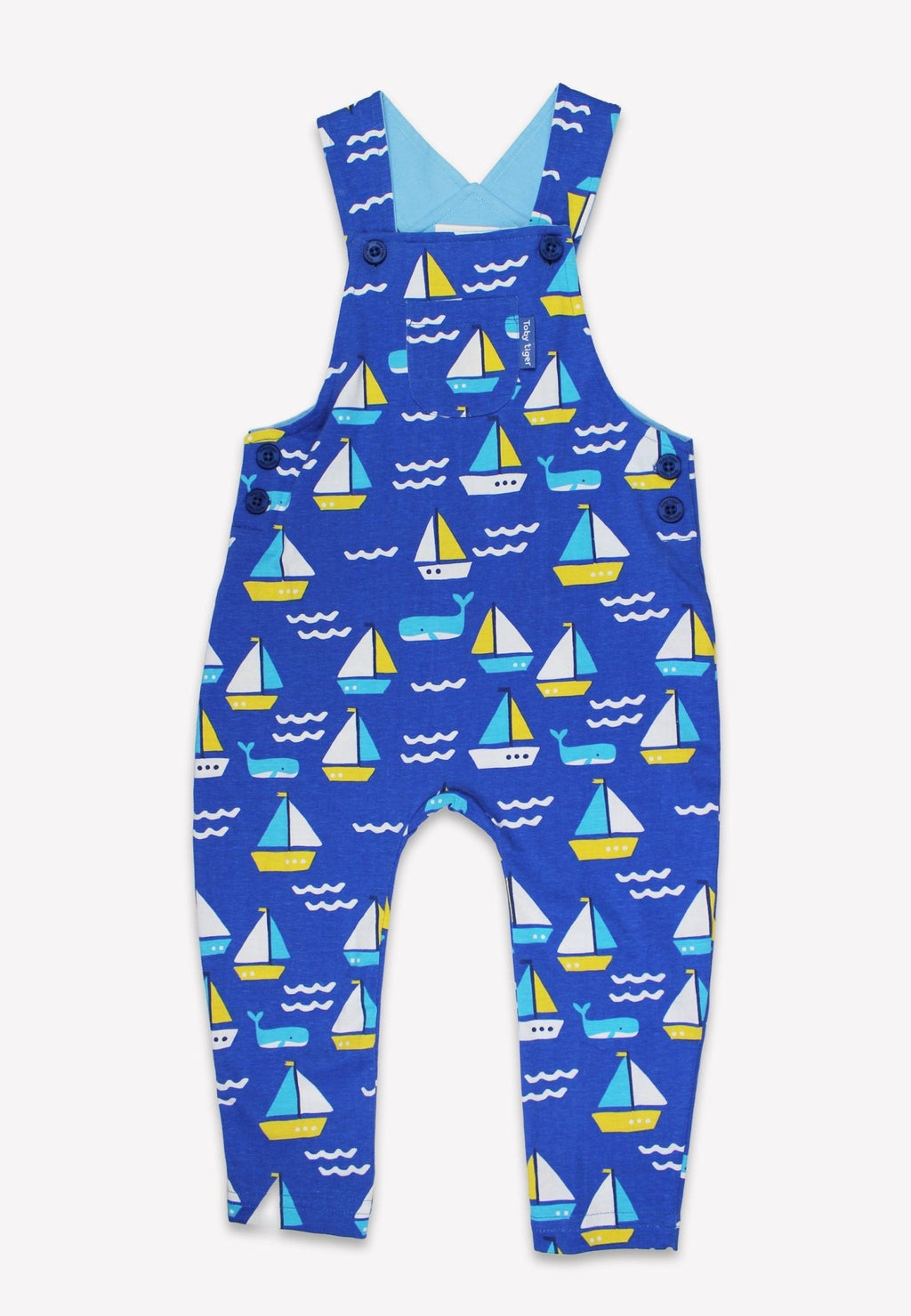 Toby Tiger Organic Dungarees - St Ives Print