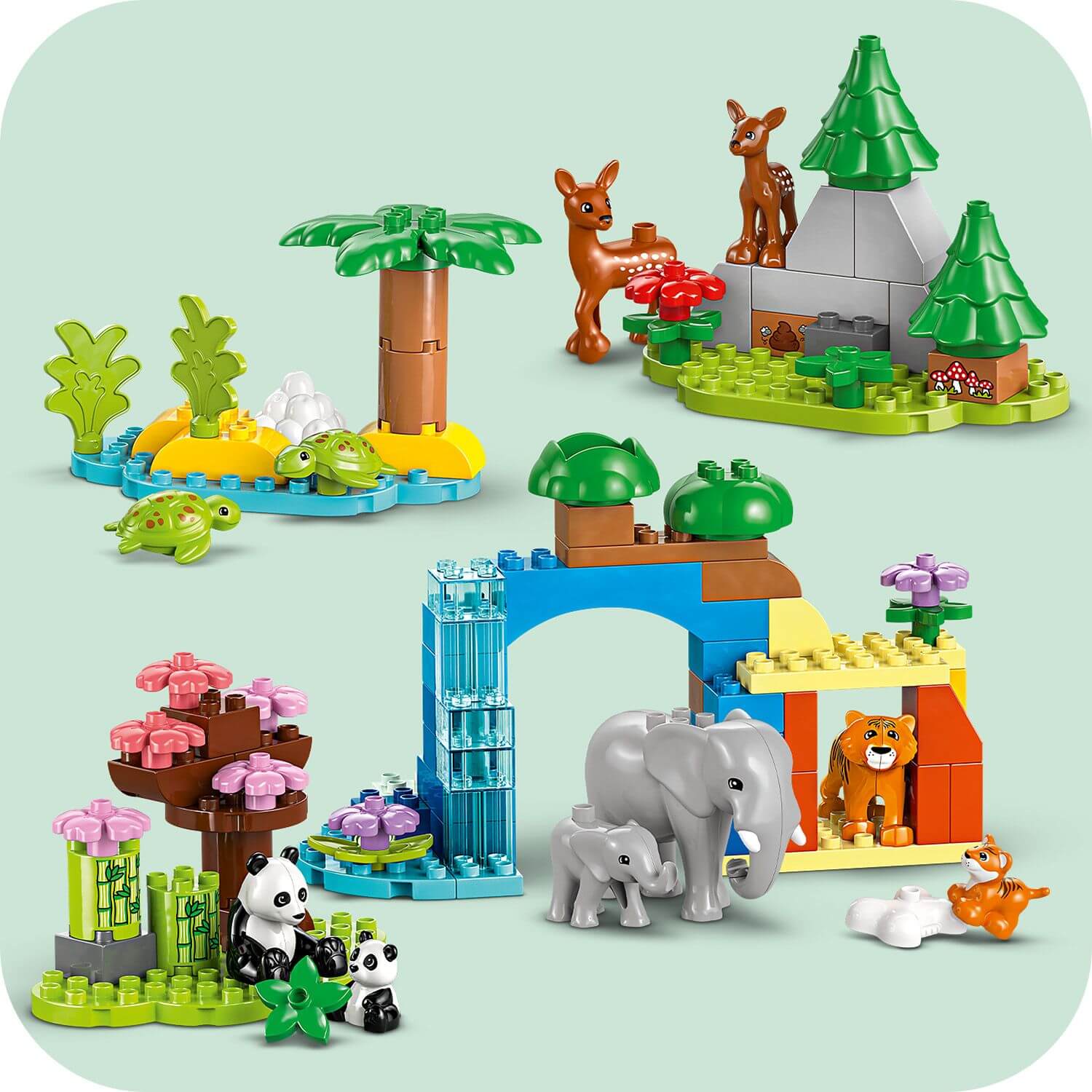DUPLO 3 in 1 Wild Animal Families - 10446 - Baby&More
