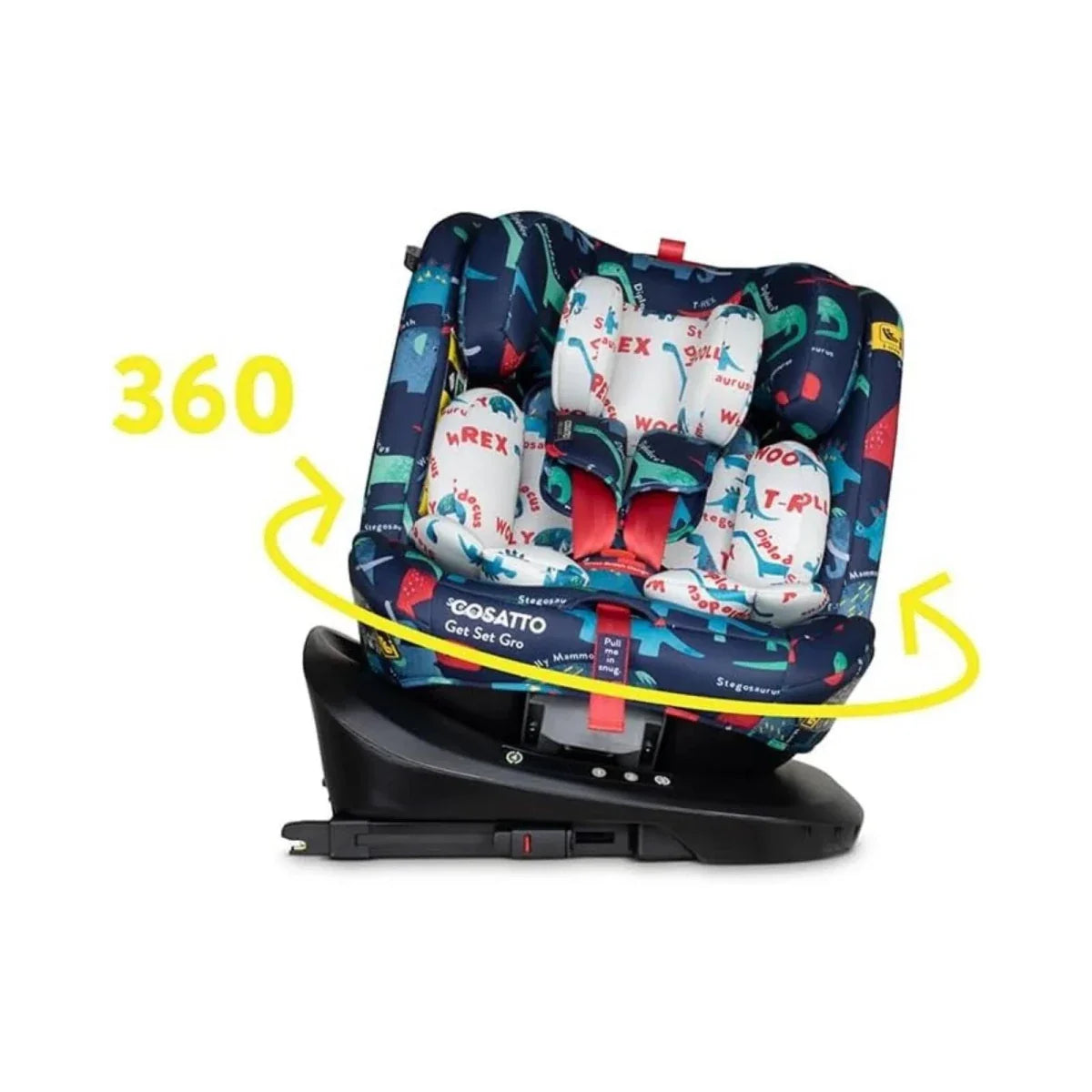 Cosatto Get Set Grow i-Size 360 Group 0+/1/2/3 Car Seat - D Is For Dino
