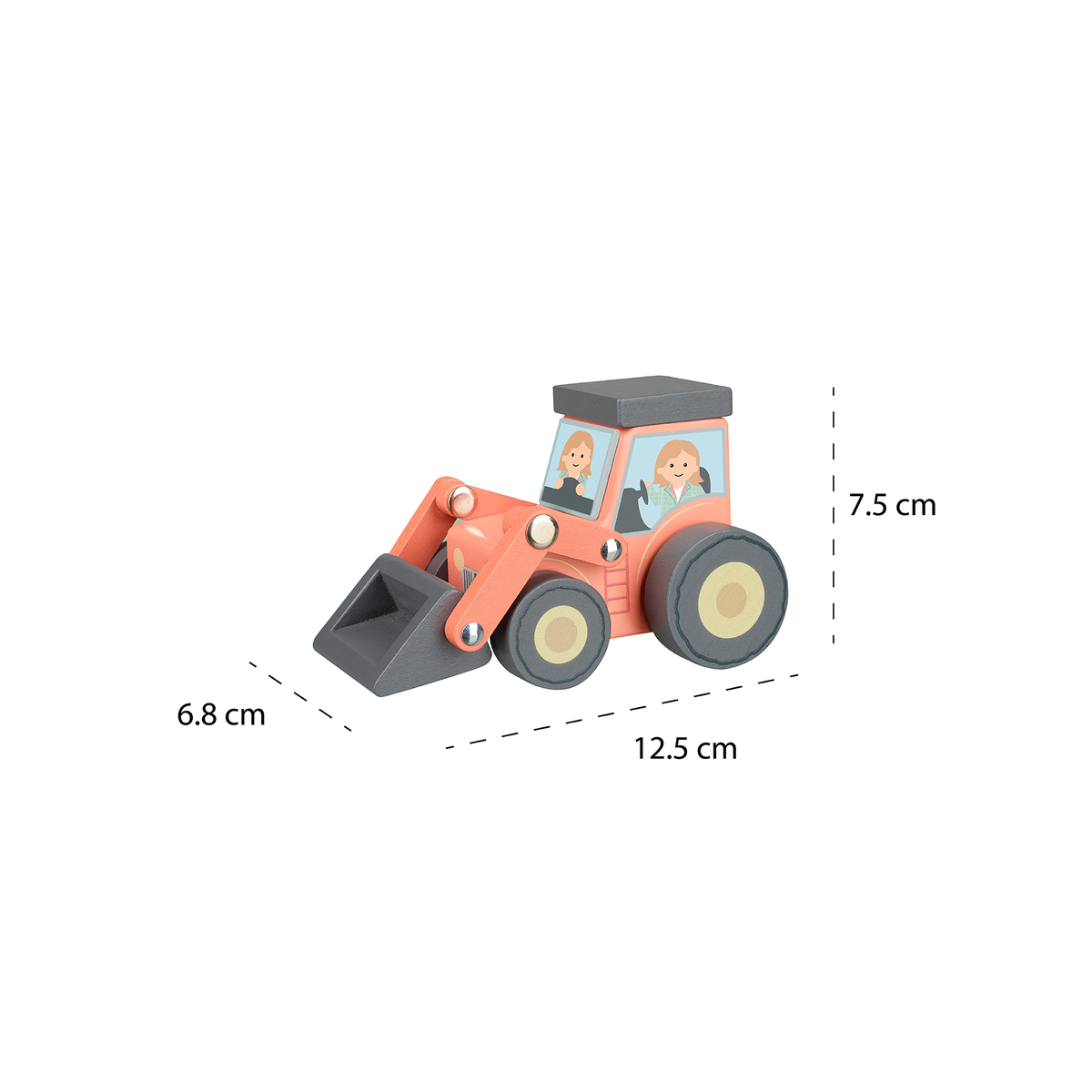 Orange Tree Toys - Farmyard Wooden Loader Tractor