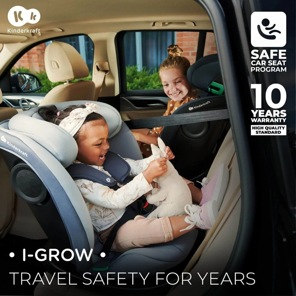 Kinderkraft i-Grow i-Size Car Seat Group 0+/1/2/3 (Birth to 12 Years) - Black