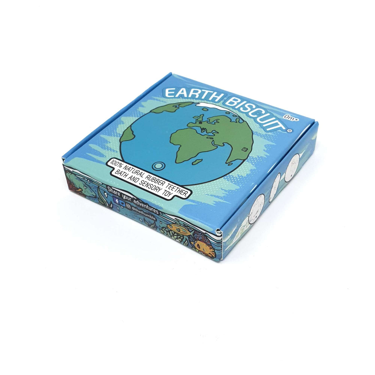 Natural Rubber Space Teether Baby Toy - Earth Biscuit® Planet Earth