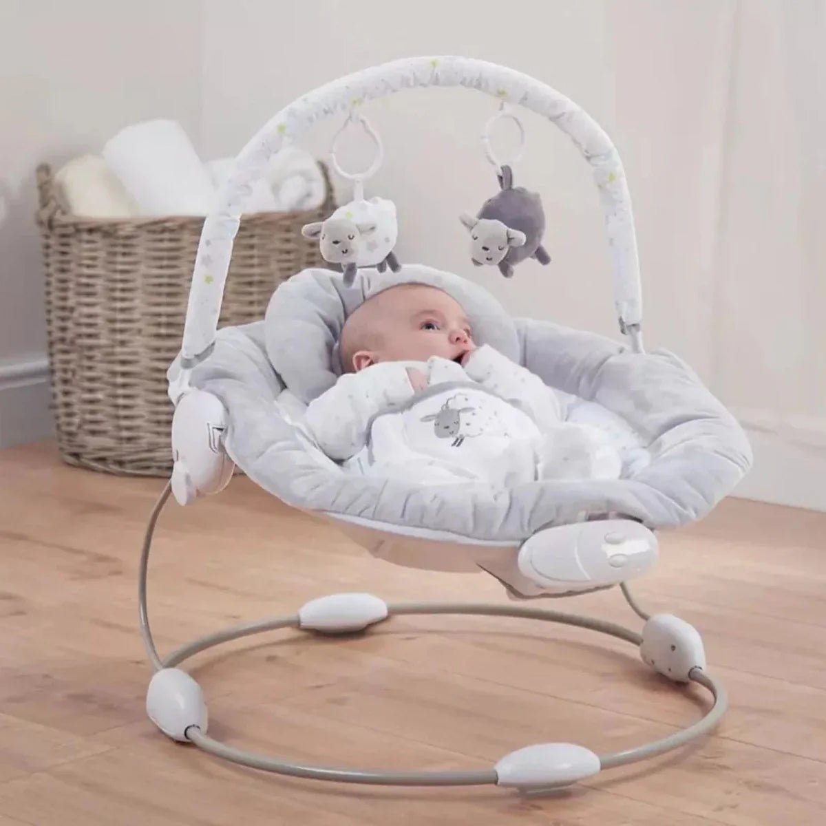 East Coast Counting Sheep Baby Bouncer - Grey - Baby&More