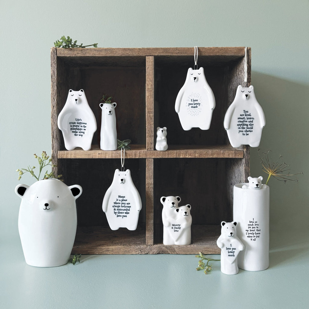 East of India Bear Hanger - You Are Kind, Smart, Brave - Baby&More