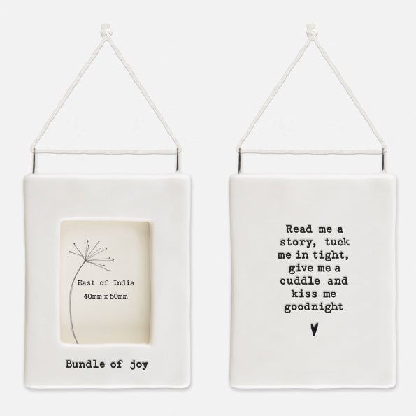 East of India Mini Porcelain Hanging Frame - Bundle Of Joy - Baby&More