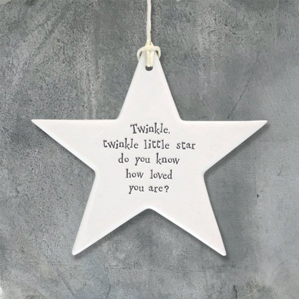 East of India Porcelain Star - Twinkle Twinkle - Baby&More