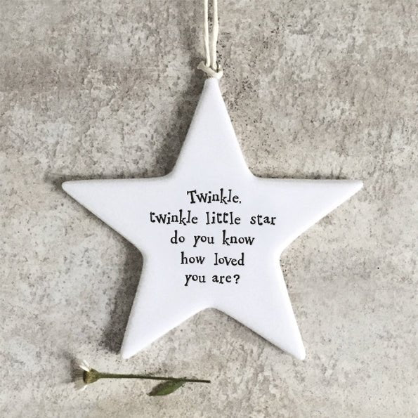 East of India Porcelain Star - Twinkle Twinkle - Baby&More