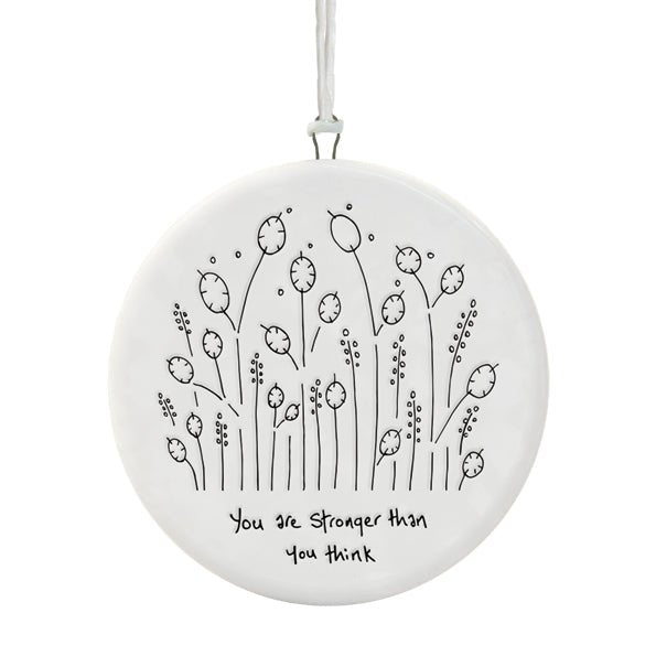 East of India Round Hanger - You Are Stronger Than You Think - Baby&More