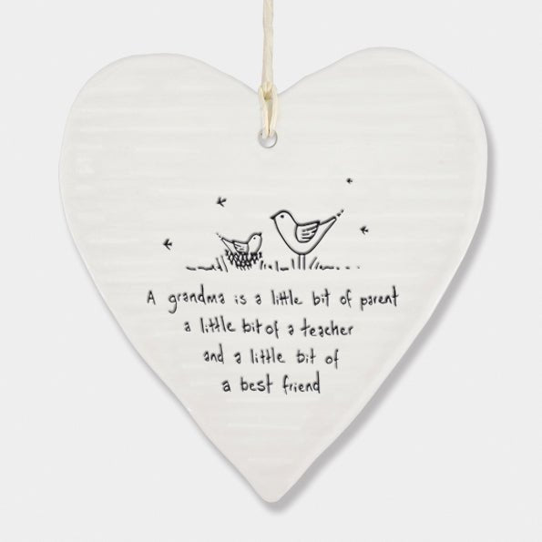 East of India Wobbly Round Heart - Grandma is a Little Bit of Parent - Baby&More