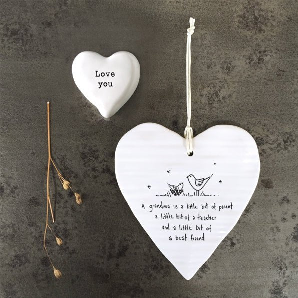 East of India Wobbly Round Heart - Grandma is a Little Bit of Parent - Baby&More