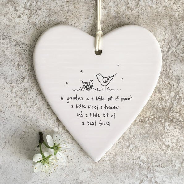 East of India Wobbly Round Heart - Grandma is a Little Bit of Parent - Baby&More