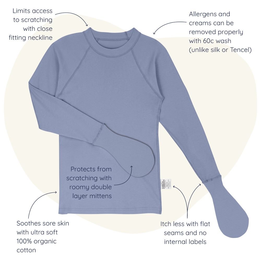 Eczema Clothing Adult Scratch Mitten T-Shirt / Sleep Top - Baby&More
