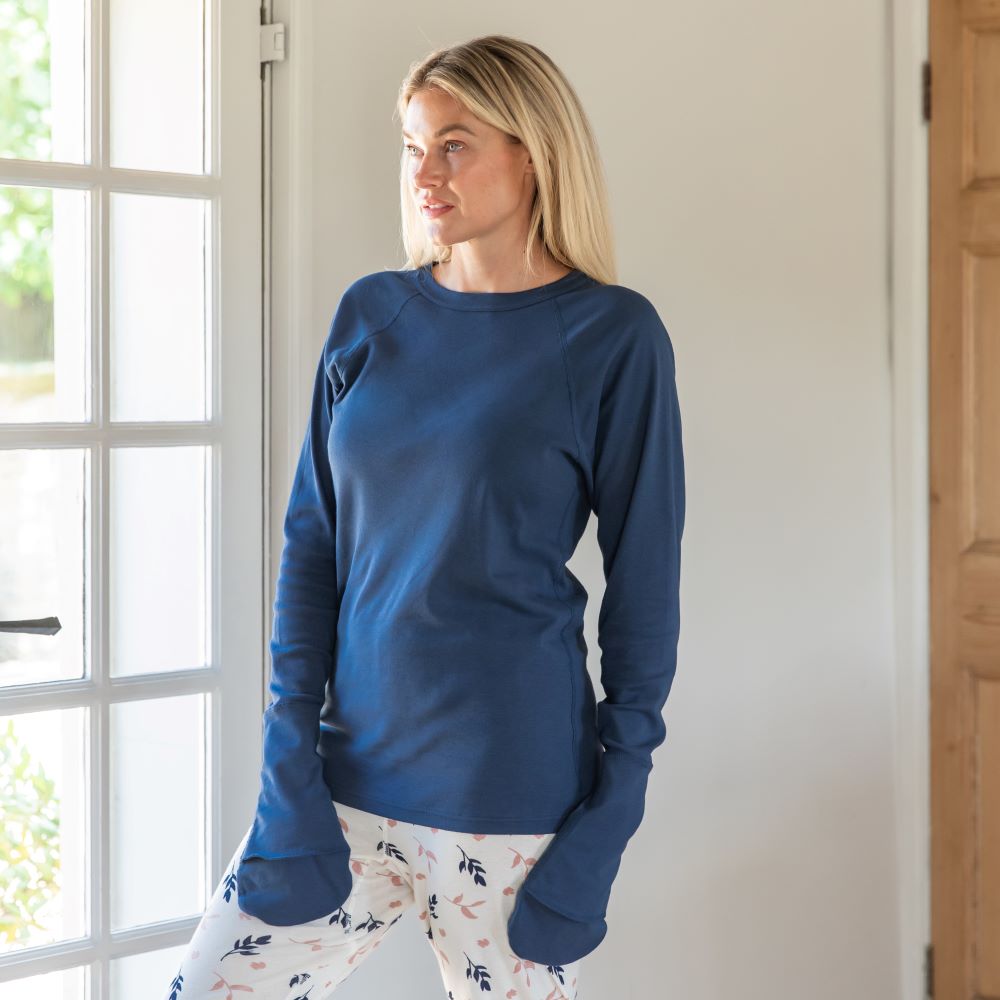 Eczema Clothing Adult Scratch Mitten T-Shirt / Sleep Top with Opening Hand - Baby&More