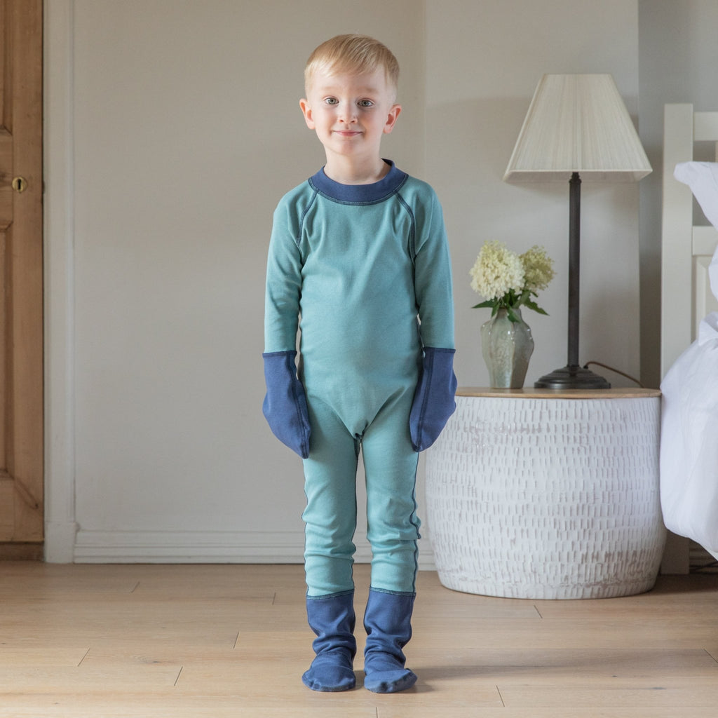 Eczema Clothing Scratch Mitten Footed Pyjamas - 1-4 Years - Baby&More