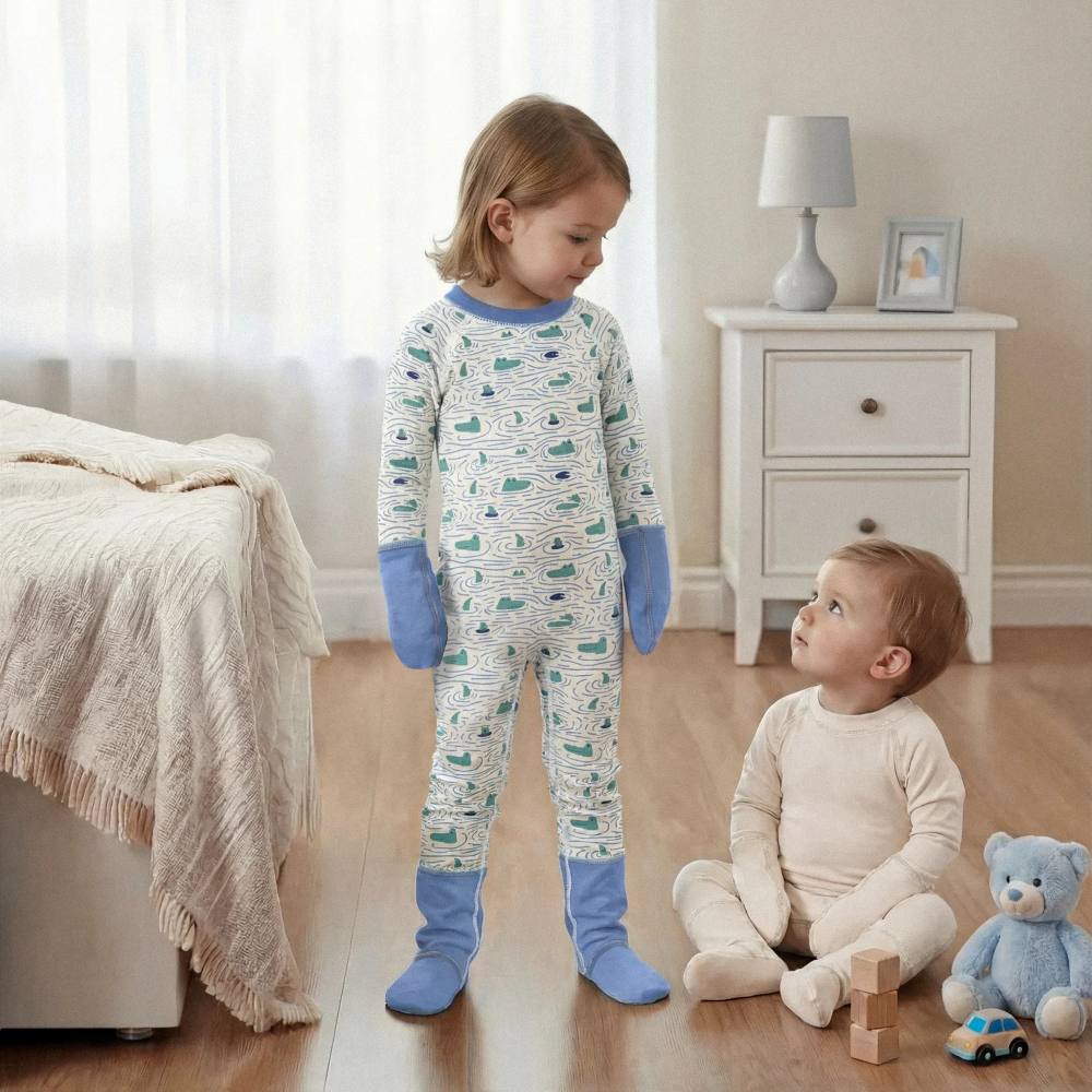 Eczema Clothing Scratch Mitten Footed Pyjamas - 1-4 Years - Baby&More