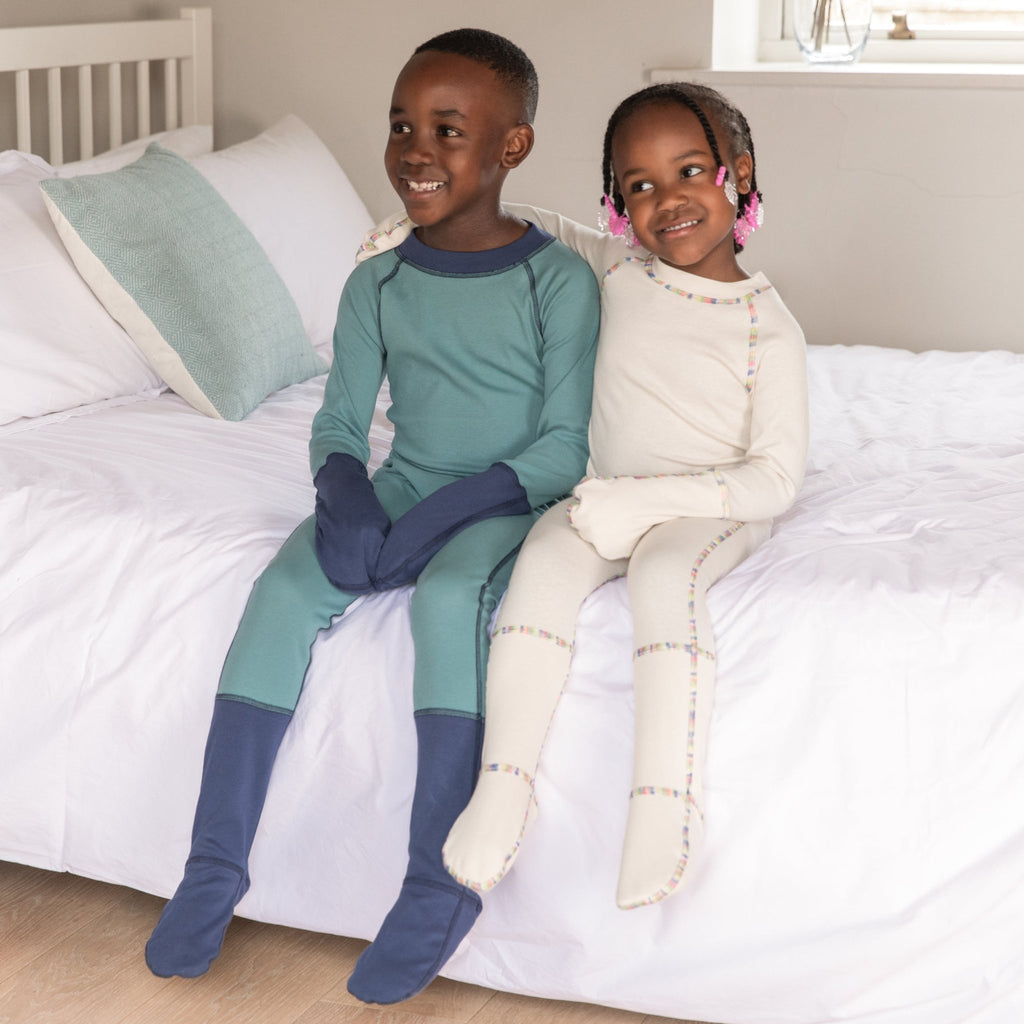 Eczema Clothing Scratch Mitten Footed Pyjamas - 5-12 Years - Baby&More