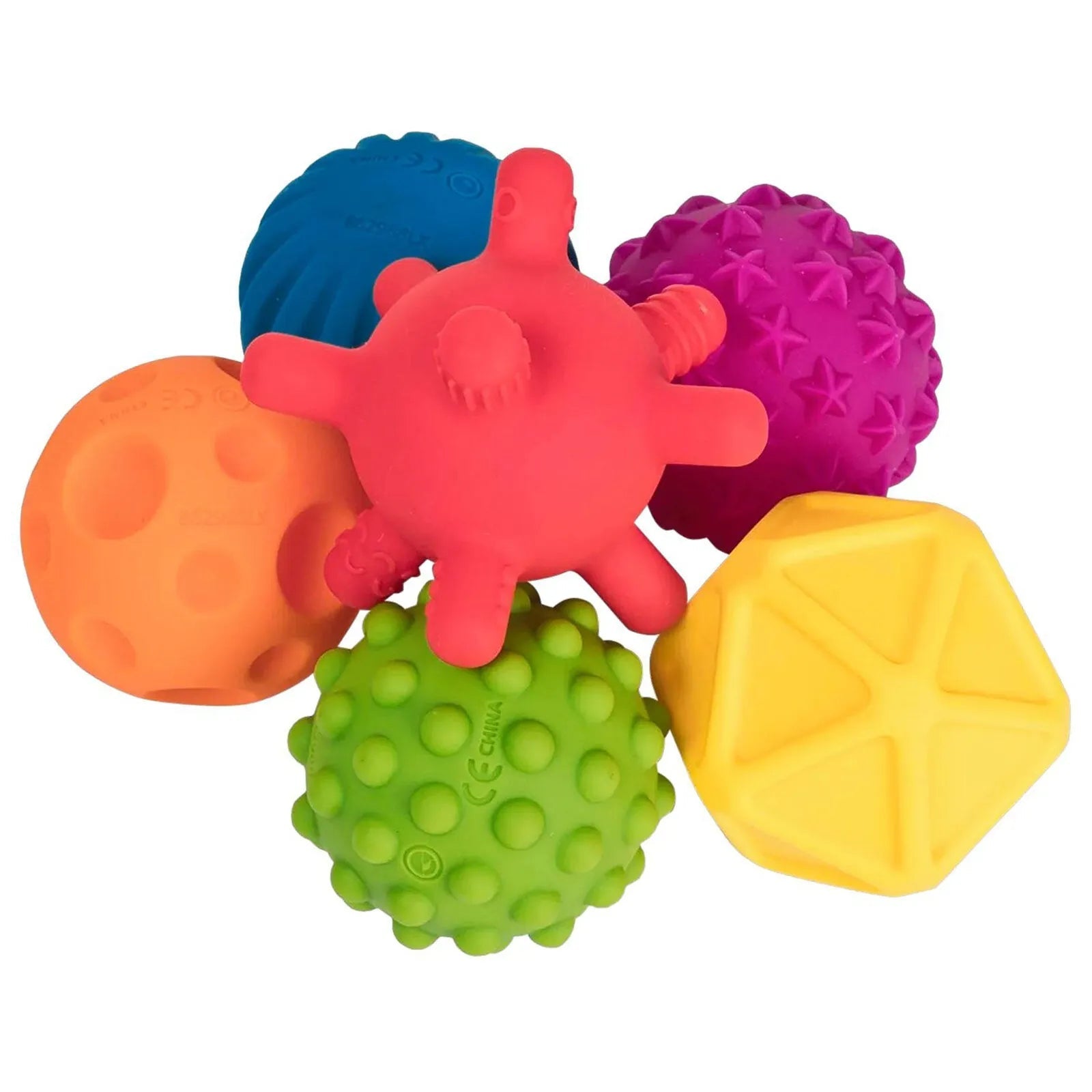 Edushape Baby Sensory Balls - Pack of 6 - Baby&More