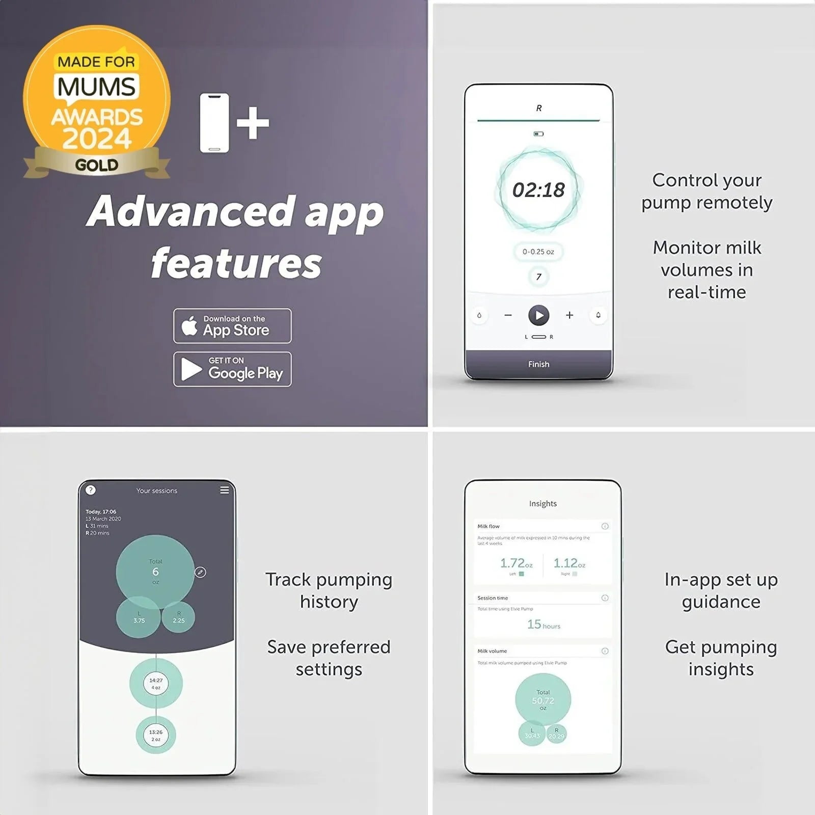 Elvie Pump Single Ultra - Quiet Wearable Electric Breast Pump - Baby&More