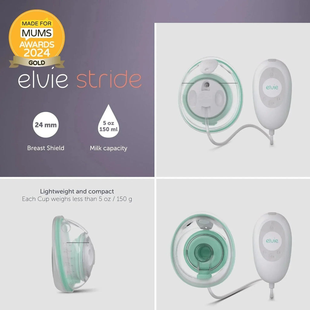 Elvie Stride Hands Free Single Electric Breast Pump - Baby&More