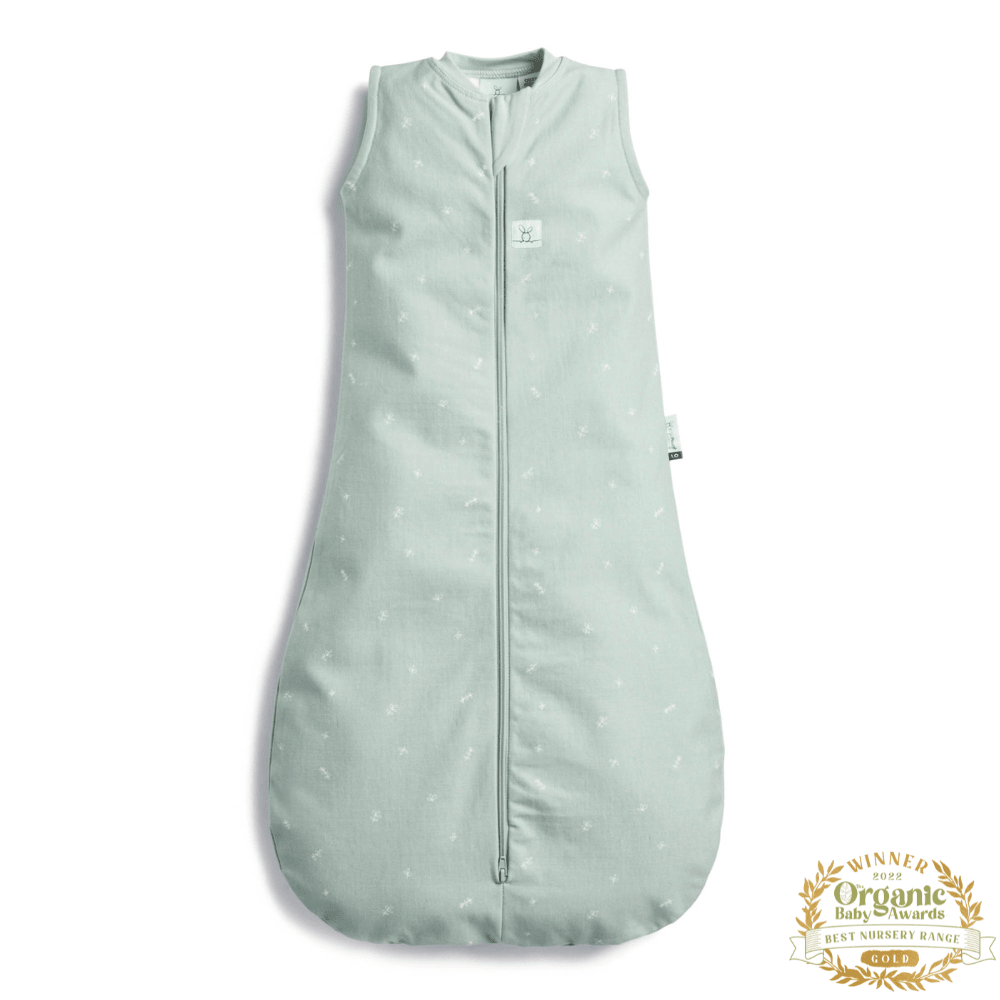 ergoPouch - Organic All Year Jersey Sleeping Bag - Sage - 1.0 TOG - Baby&More