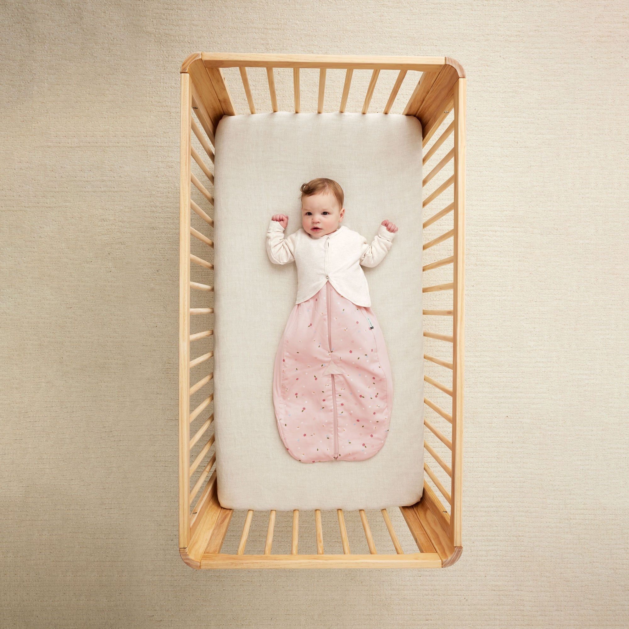 ergoPouch - Organic Long Sleeved Sleep Arm Warmers - Oatmeal - 1.0 TOG - Baby&More