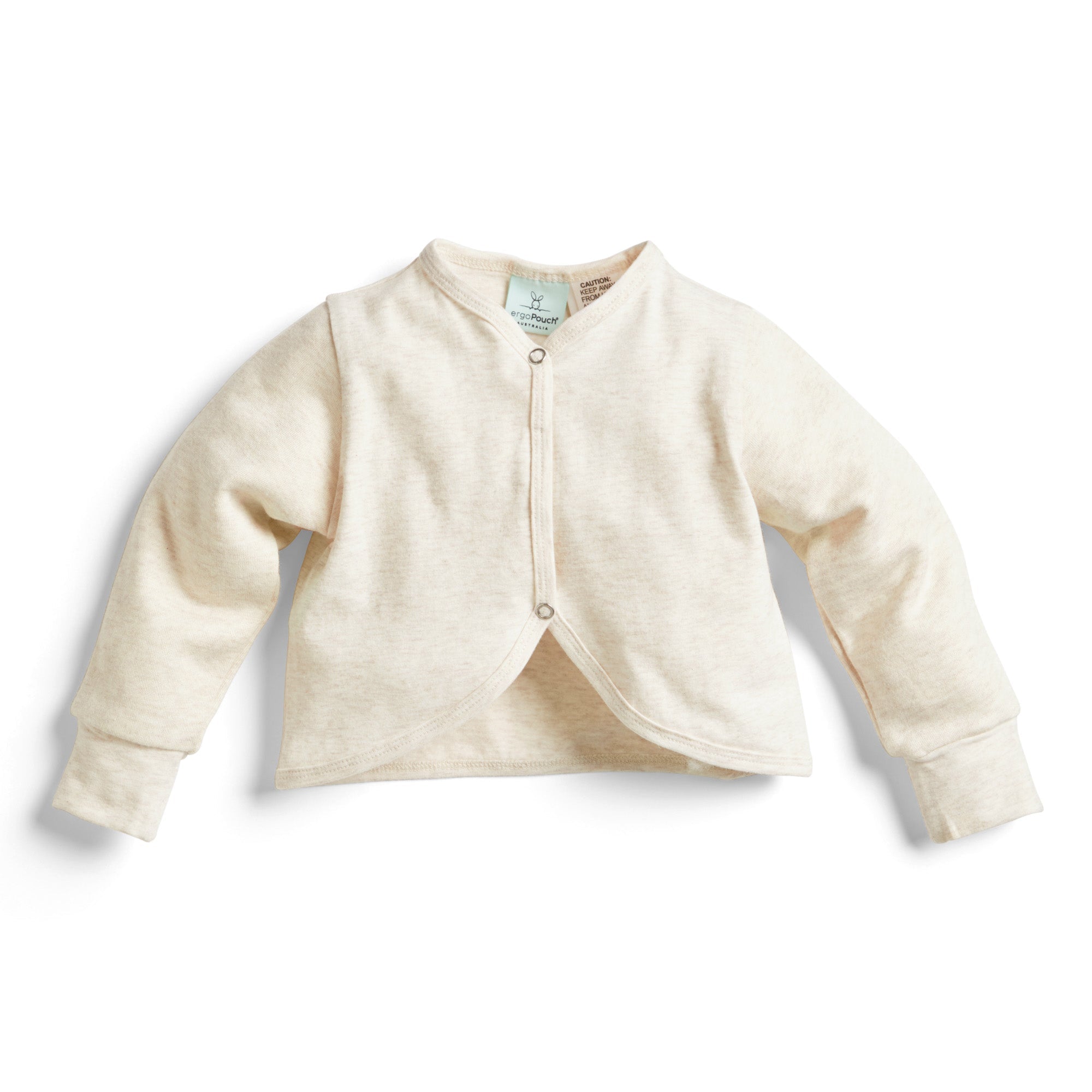 ergoPouch - Organic Long Sleeved Sleep Arm Warmers - Oatmeal - 1.0 TOG - Baby&More