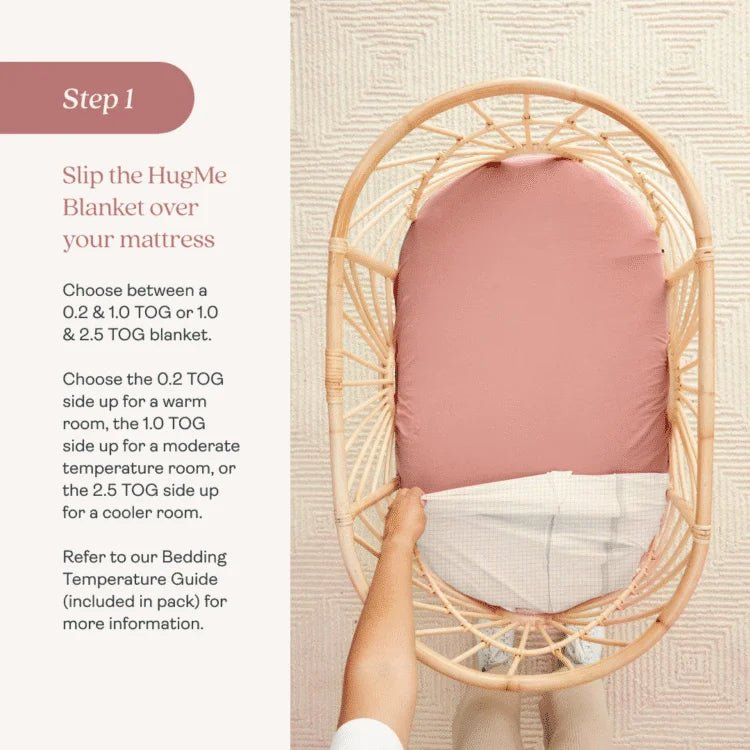 ergoPouch - Organic Untuckable Safer Sleep HugMe Blanket - 0.2 / 1.0 TOG - Baby&More