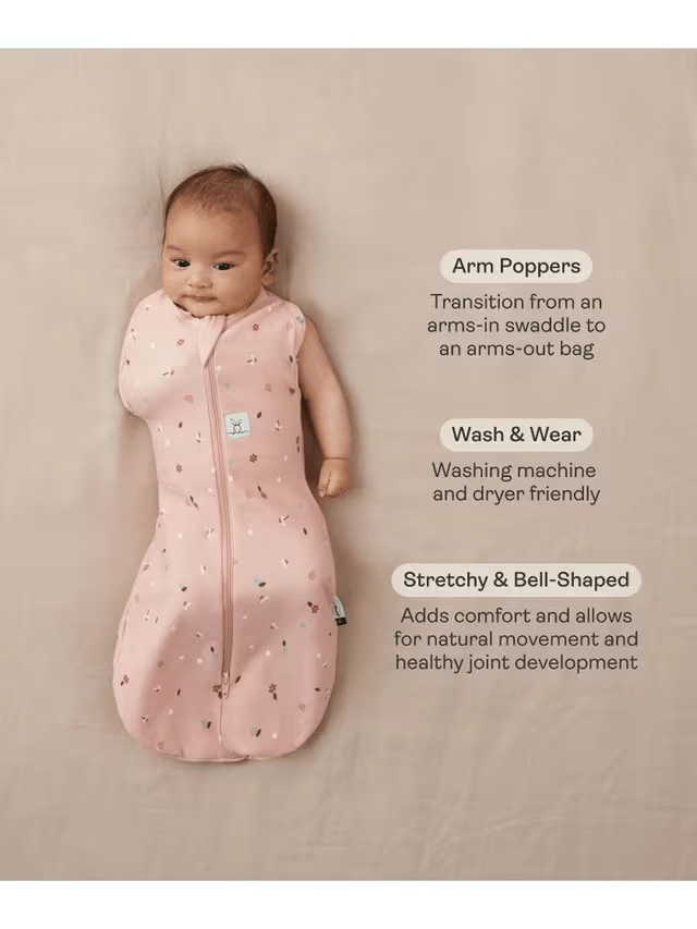 ergoPouch - Organic Winter Cocoon Swaddle Sleeping Bag - Oatmeal - 2.5 TOG - Baby&More