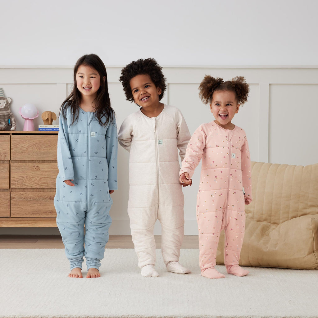 ergoPouch - Organic Winter Long Sleeved Sleep Onesie - Dragonflies - 2.5 TOG - Baby&More
