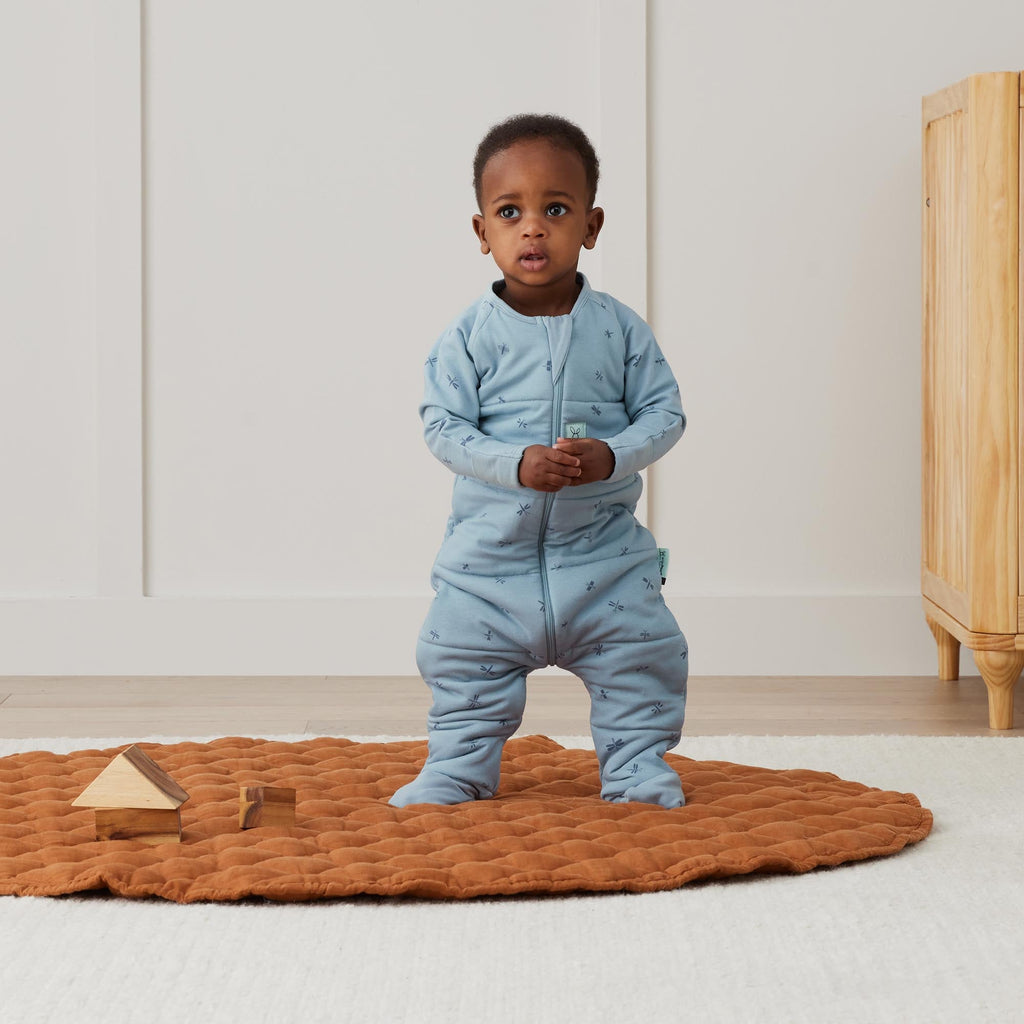 ergoPouch - Organic Winter Long Sleeved Sleep Onesie - Dragonflies - 2.5 TOG - Baby&More