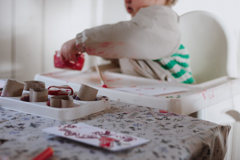 Ralphie Bear Splash Mat - Wildflower Blue
