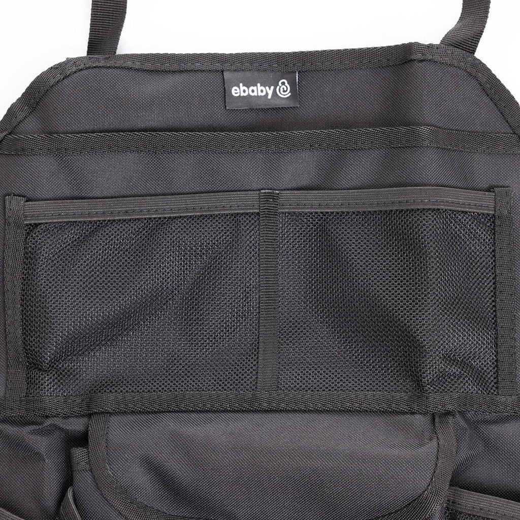 Plain Car Back Seat Organiser - Black