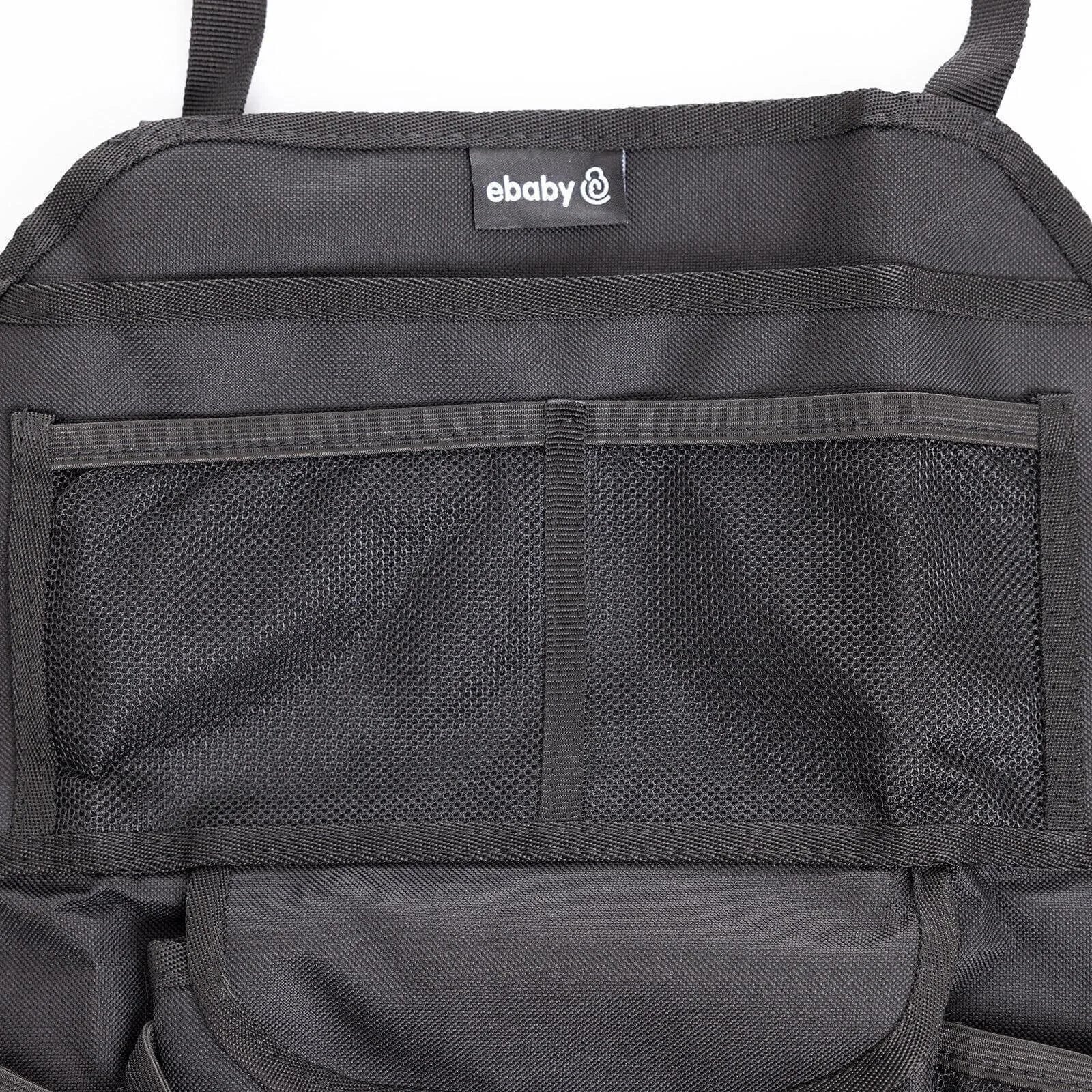 Plain Car Back Seat Organiser - Black