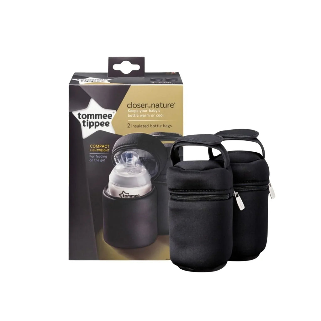 Tommee Tippee Closer to Nature Insulated Bottle Bags - Pack of 2