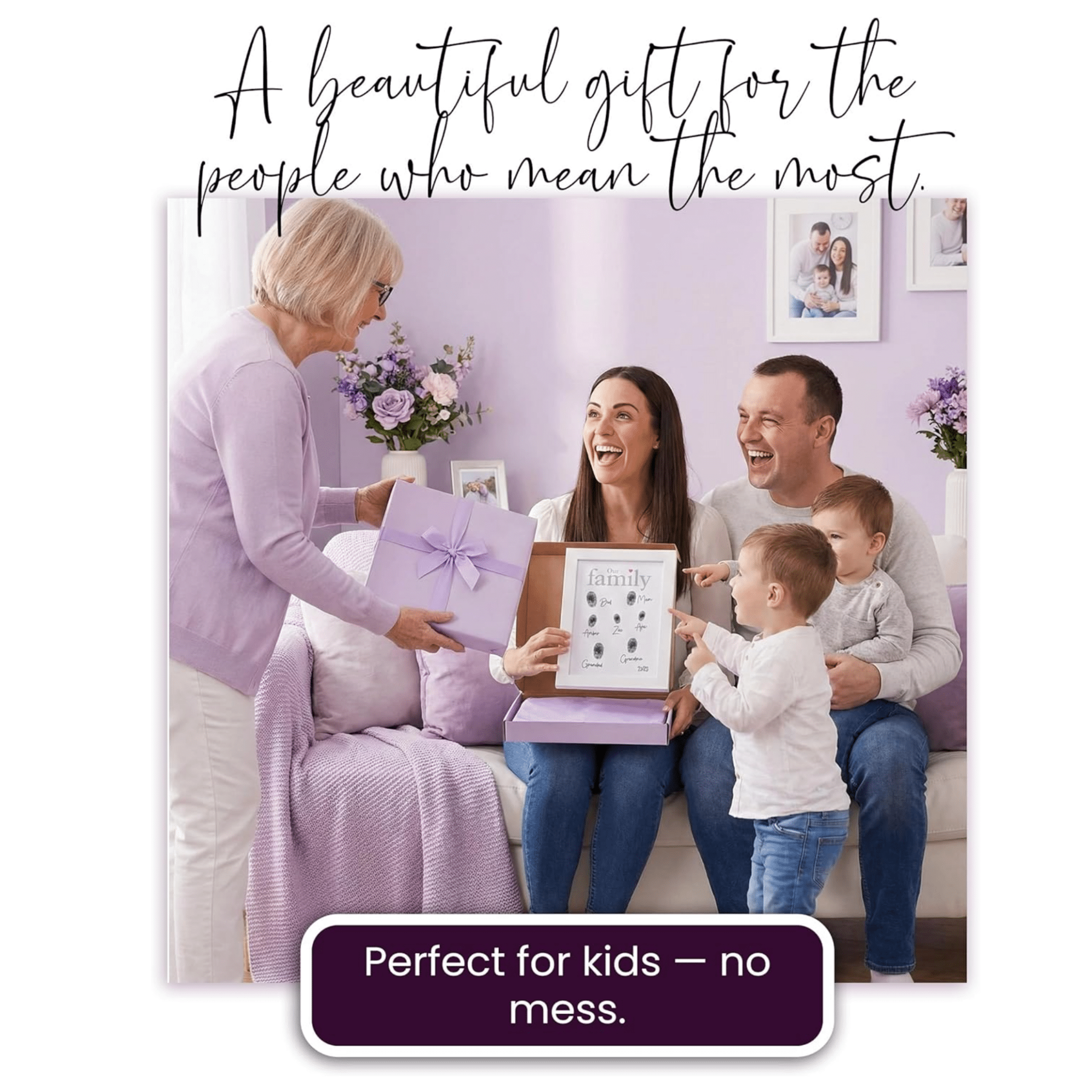 Family Fingerprints Picture Frame - Baby&More