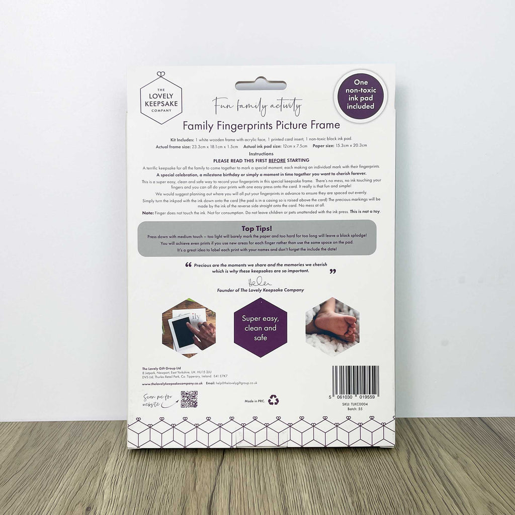 Family Fingerprints Picture Frame - Baby&More