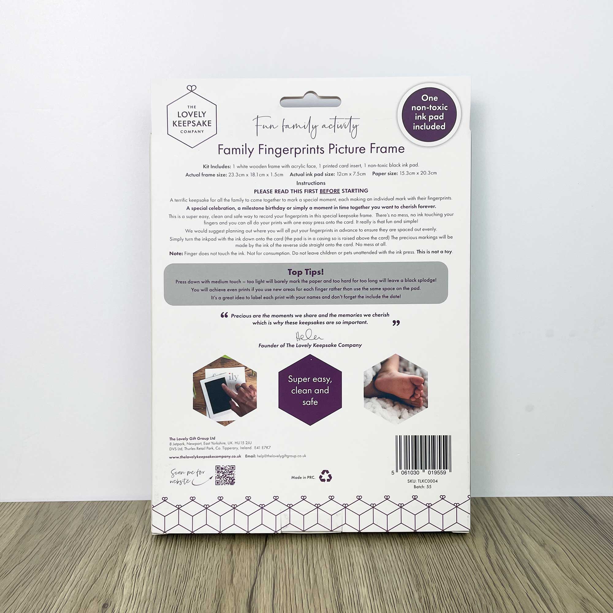 Family Fingerprints Picture Frame - Baby&More
