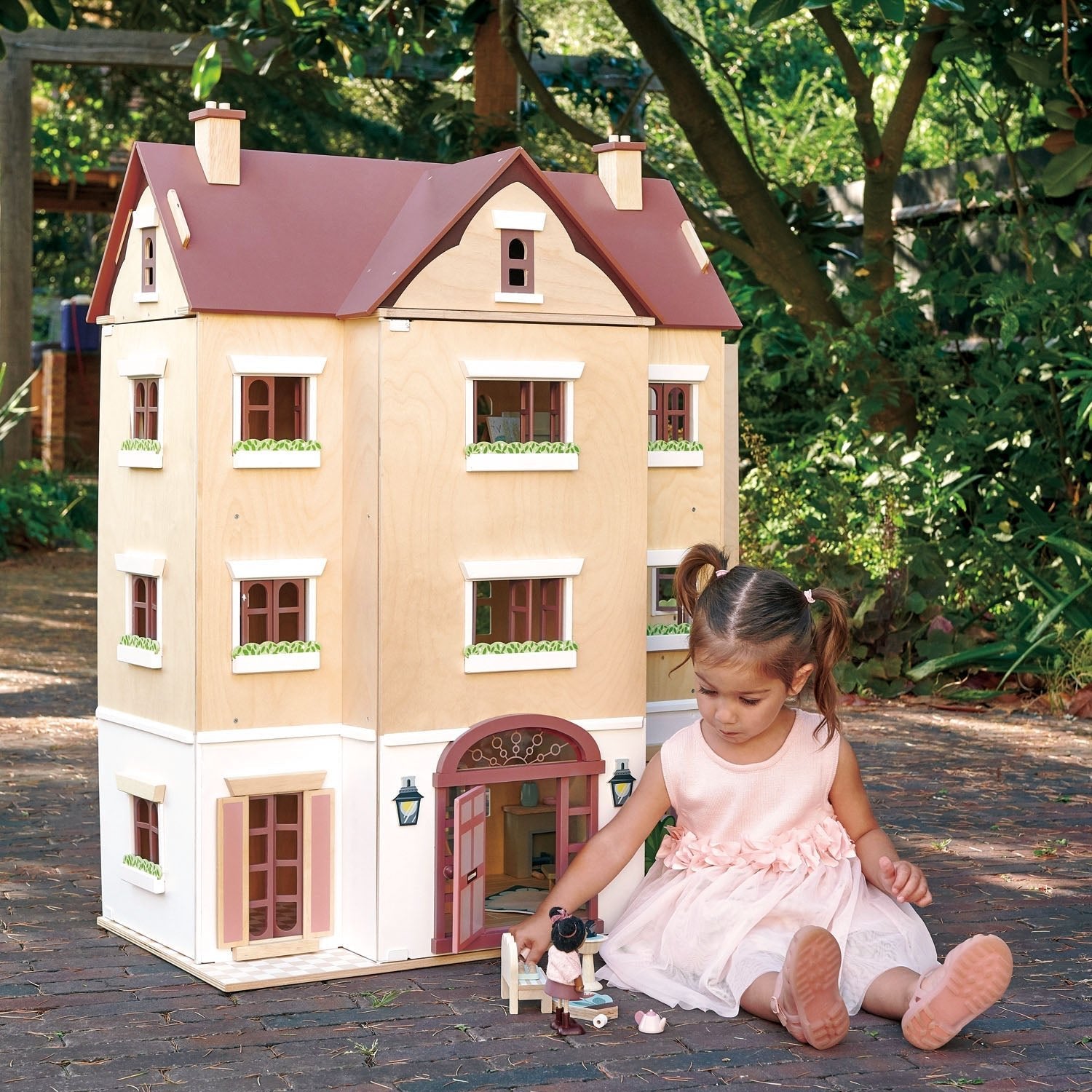 Fantail Hall Wooden Dolls House - Baby&More