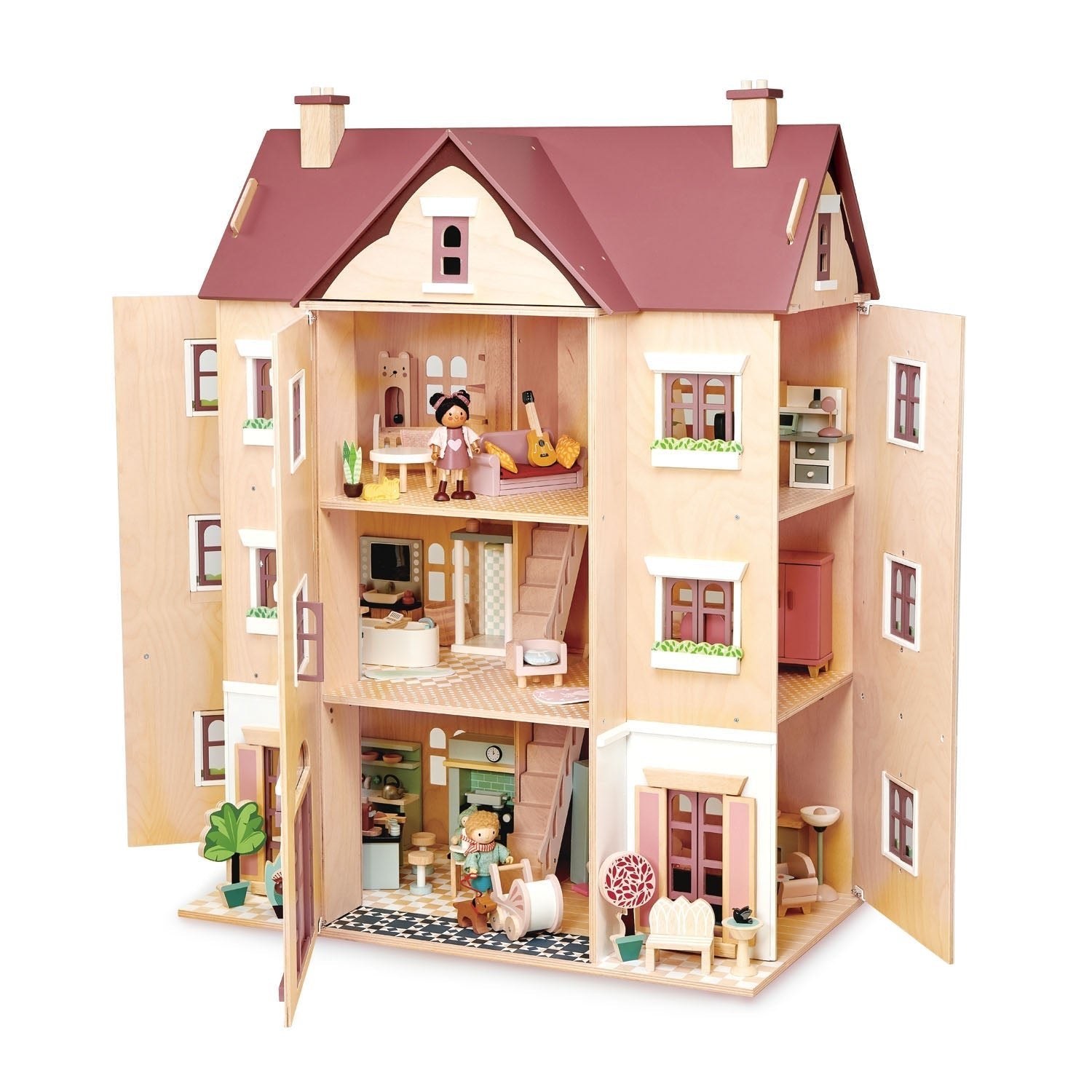 Fantail Hall Wooden Dolls House - Baby&More