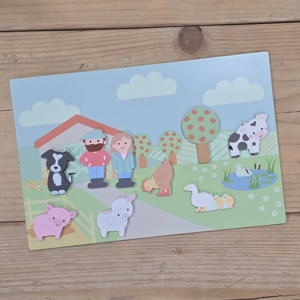 Farmyard Magnetic Picture Board - Baby&More
