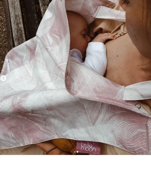 Feeding & Pumping Privacy Cover - Feather Nest - Baby&More