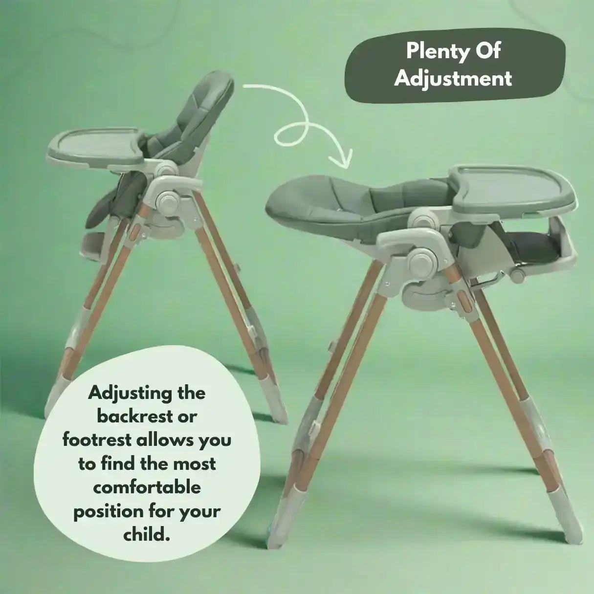 Flare Baby & Toddler Highchair - Green - Baby&More