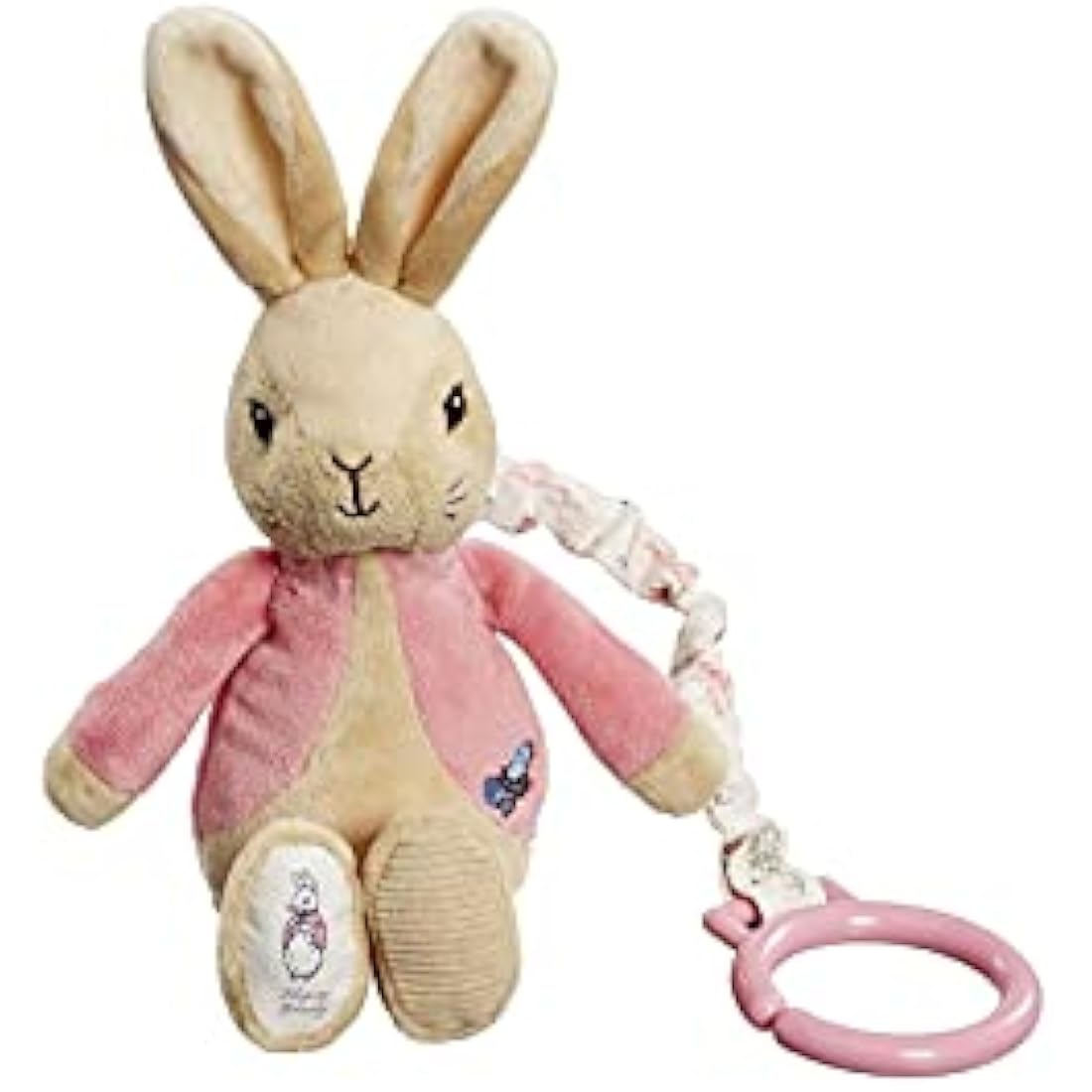 Flopsy Attachable Peter Rabbit Pram Toy - Pink - Baby&More