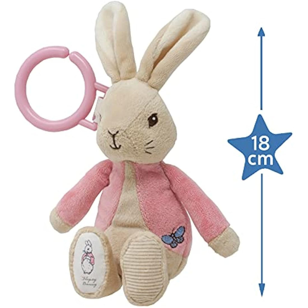 Flopsy Attachable Peter Rabbit Pram Toy - Pink - Baby&More