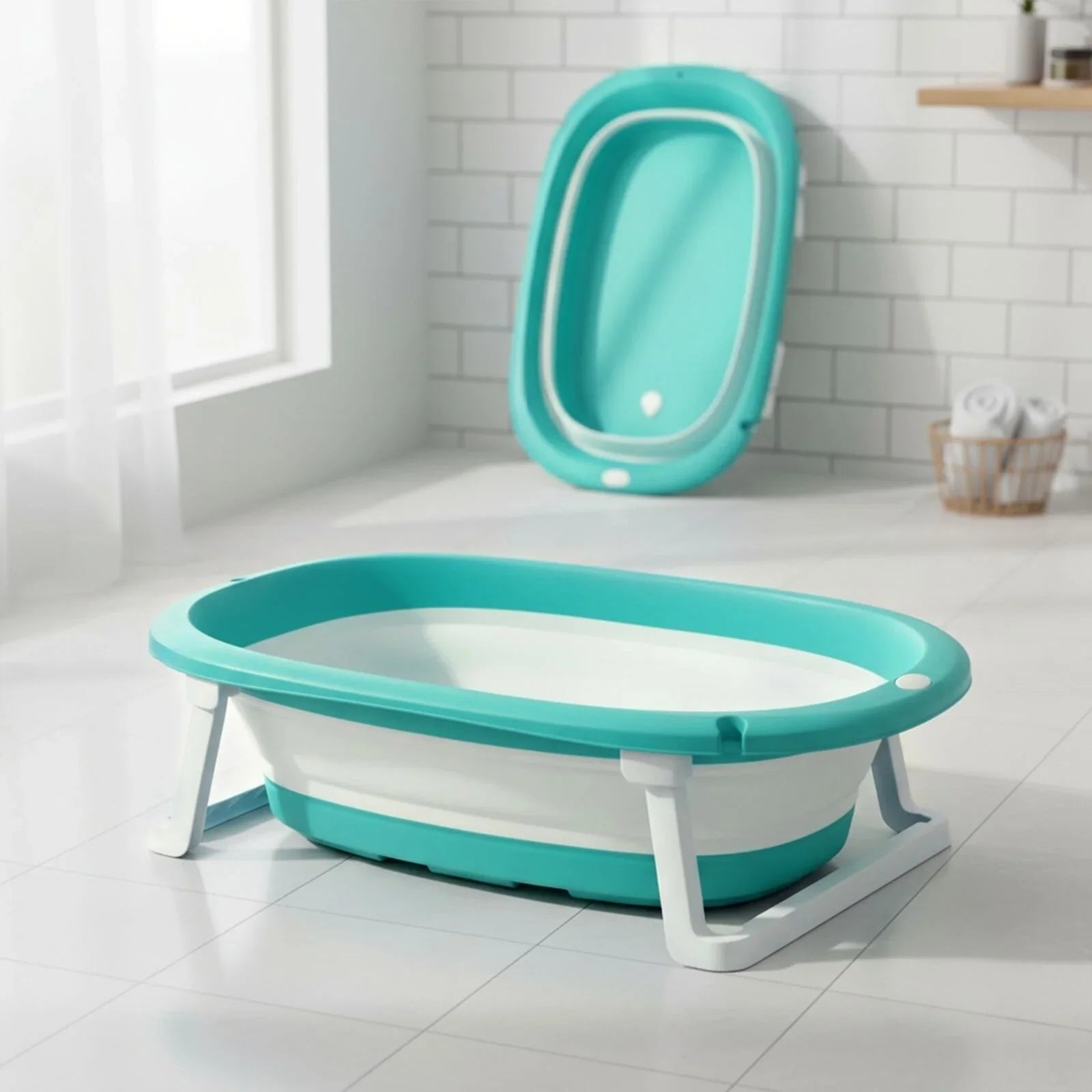 Foldable Bathtub with Plug - Baby&More