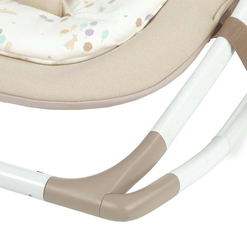 Folding Baby Rocker with Toy Arch & Reversible Newborn Cushion - Grey Star - Baby&More