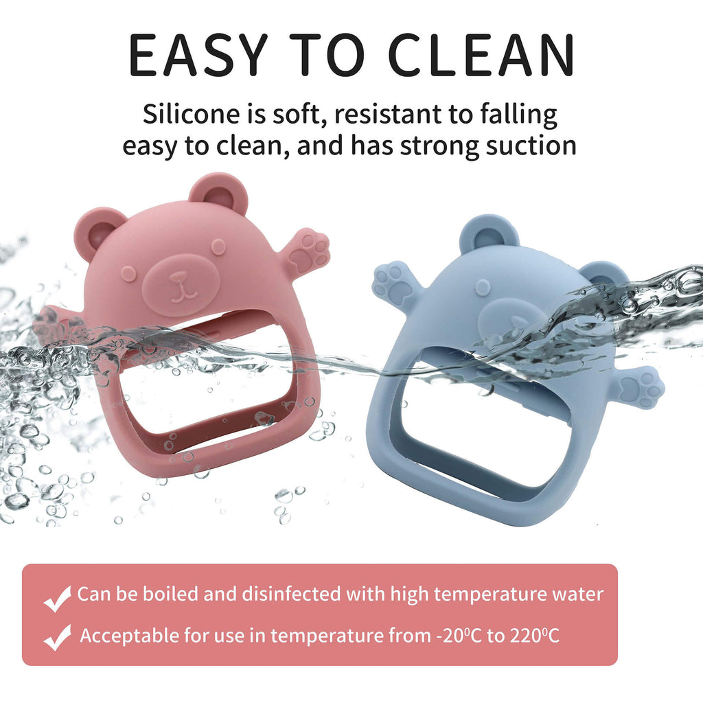 Food Grade Silicone Teething Mitten - 2 Pack - Baby&More
