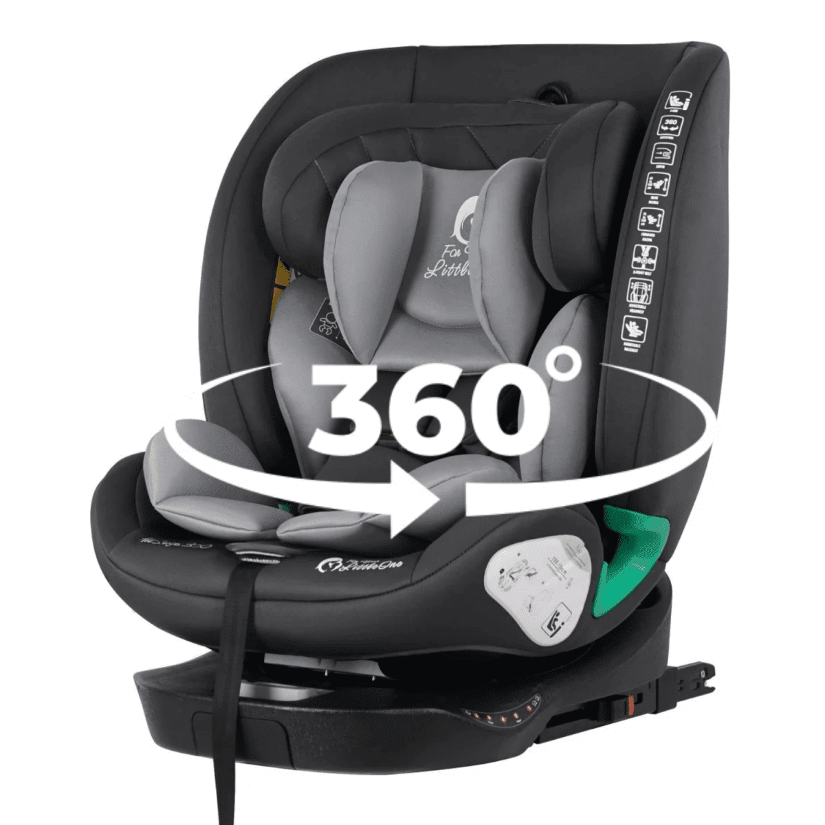 For Your Little One AllStage 360 0/1/2/3 ISOFIX I-Size Car Seat - Slate Mist (Birth-12 Years) - Baby&More
